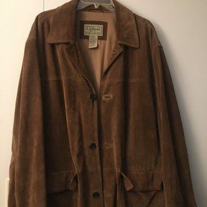 L.L. Bean Suede Leather Jacket Mens Large